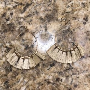 Cream tassel Earrings